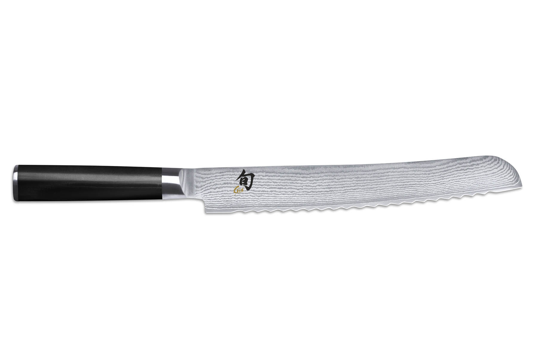 Couteau à pain Damas Couteau dentelé série Shogun Trancheuse à pain  japonais Damas 67 couches -  France