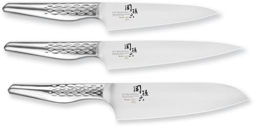 Set de 4 couteaux Kai Seki magoroku Serie AOFUJI chef santoku Japon - Osaka  Tools